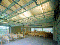 first interior of Congregation Sons of Israel at Briarcliff Manor by James S. Rossant, Conklin + Rossant