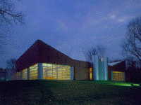 second exterior view of Congregation Sons of Israel at Briarcliff Manor by James S. Rossant, Conklin + Rossant