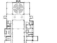 part of the plan for Congregation Sons of Israel at Briarcliff Mansion by James S. Rossant, Conklin + Rossant