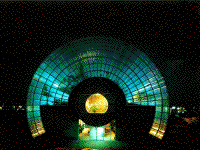 interior of Crystal Bridge, Oklahoma City, by James S. Rossant, Conklin + Rossant